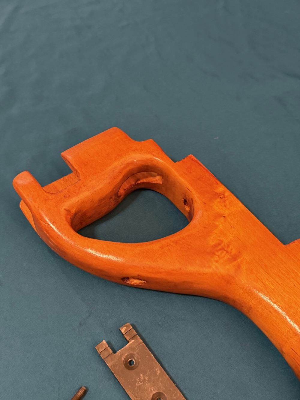 NORINCO 320 UZI FACTORY WOOD STOCK WITH MOUNTING PLATE -img-3