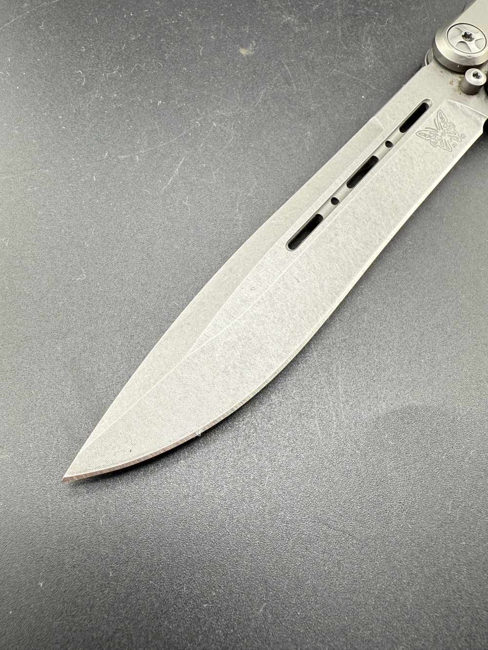 Original Benchmade Model 85 Titanium Balisong Butterfly Knife-img-6