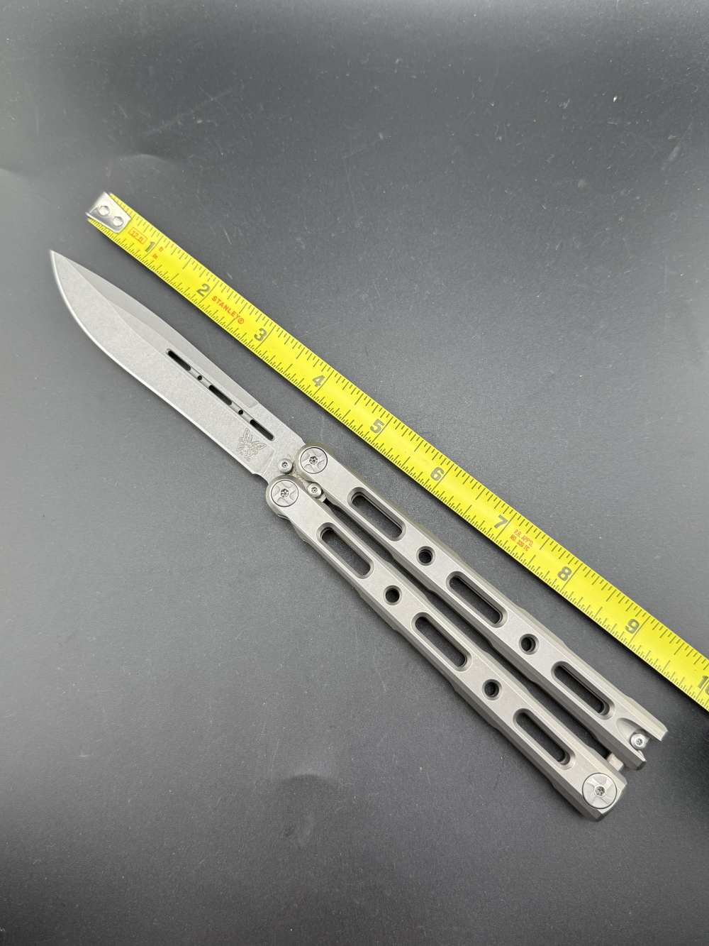 Original Benchmade Model 85 Titanium Balisong Butterfly Knife-img-3