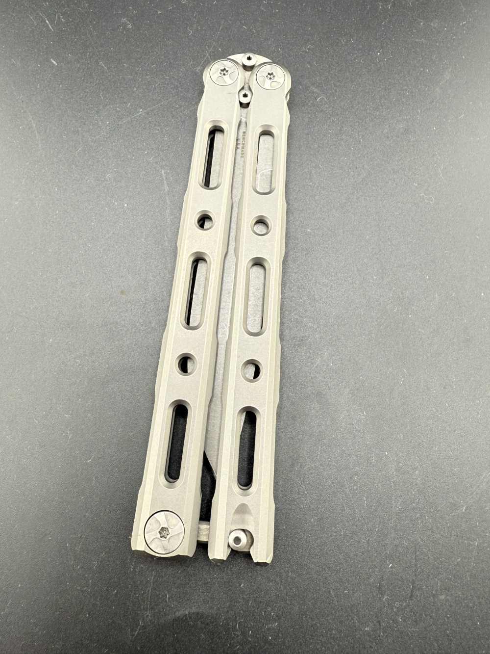 Original Benchmade Model 85 Titanium Balisong Butterfly Knife-img-14