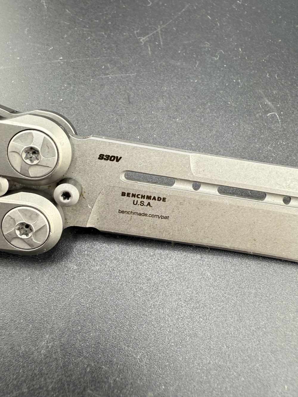 Original Benchmade Model 85 Titanium Balisong Butterfly Knife-img-8