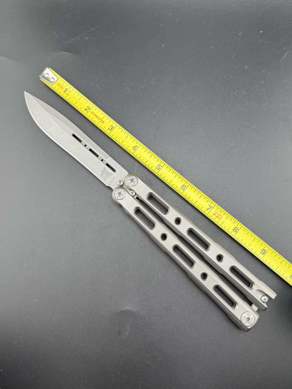 Original Benchmade Model 85 Titanium Balisong Butterfly Knife-img-2