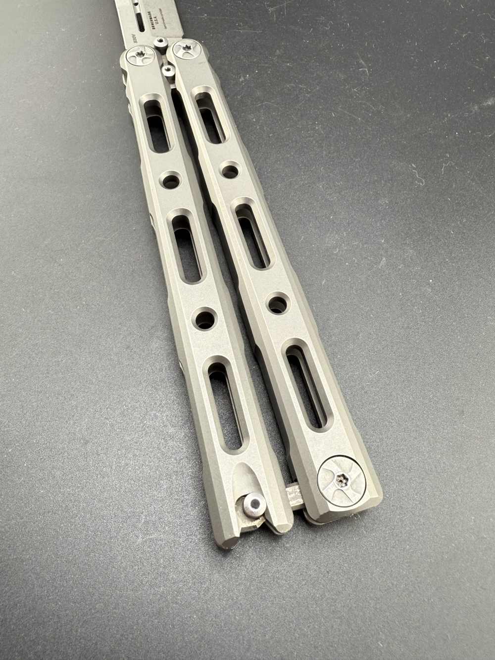 Original Benchmade Model 85 Titanium Balisong Butterfly Knife-img-7