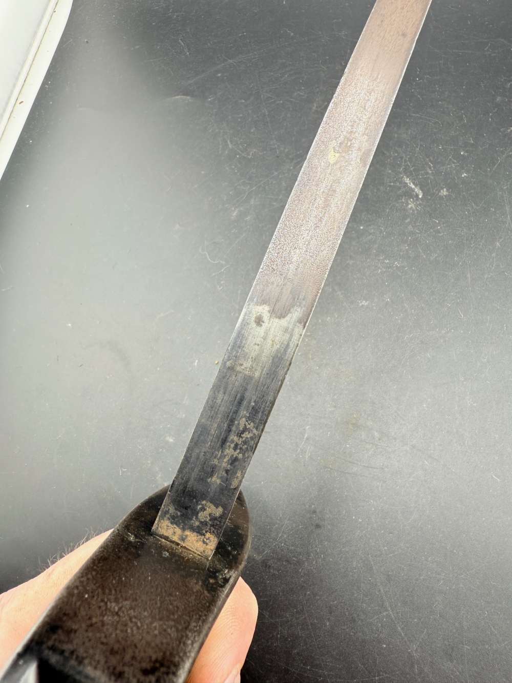 WW1 LF&C 1917 Trench Knife Knuckle Knife with Original Leather Sheath -img-8