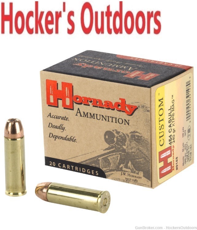Hornady Custom 454 CASULL 240GR XTP MAG 9148 -img-0