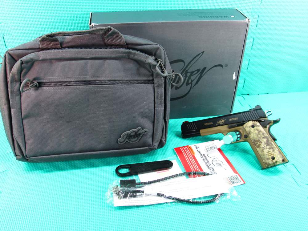 NIB Kimber Model Hero Custom II 1911 Two Tone 45 ACP Boot Campaign Nice!-img-0