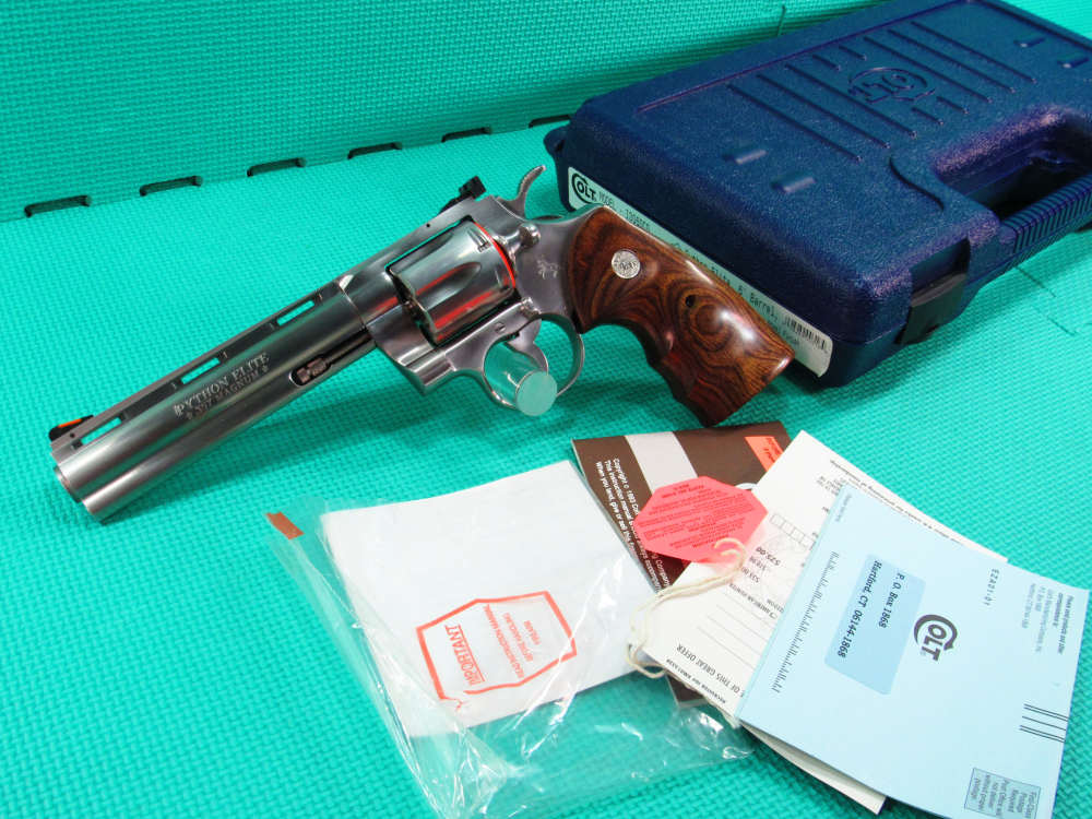 NIB Colt Python Elite Custom Shop 357 Magnum Stainless 6” Made in 2001!   -img-0