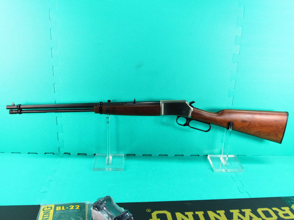 NIB Browning BL-22 Grade 1 22LR Satin Nickel 20” w/ Factory Box Nice   -img-11