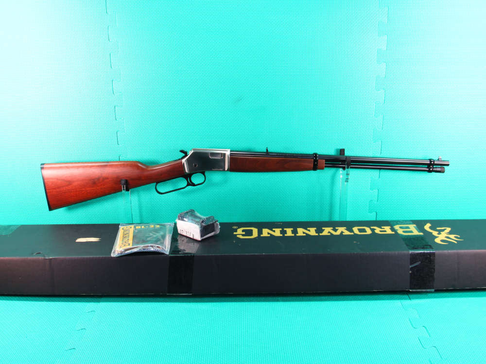 NIB Browning BL-22 Grade 1 22LR Satin Nickel 20” w/ Factory Box Nice   -img-0
