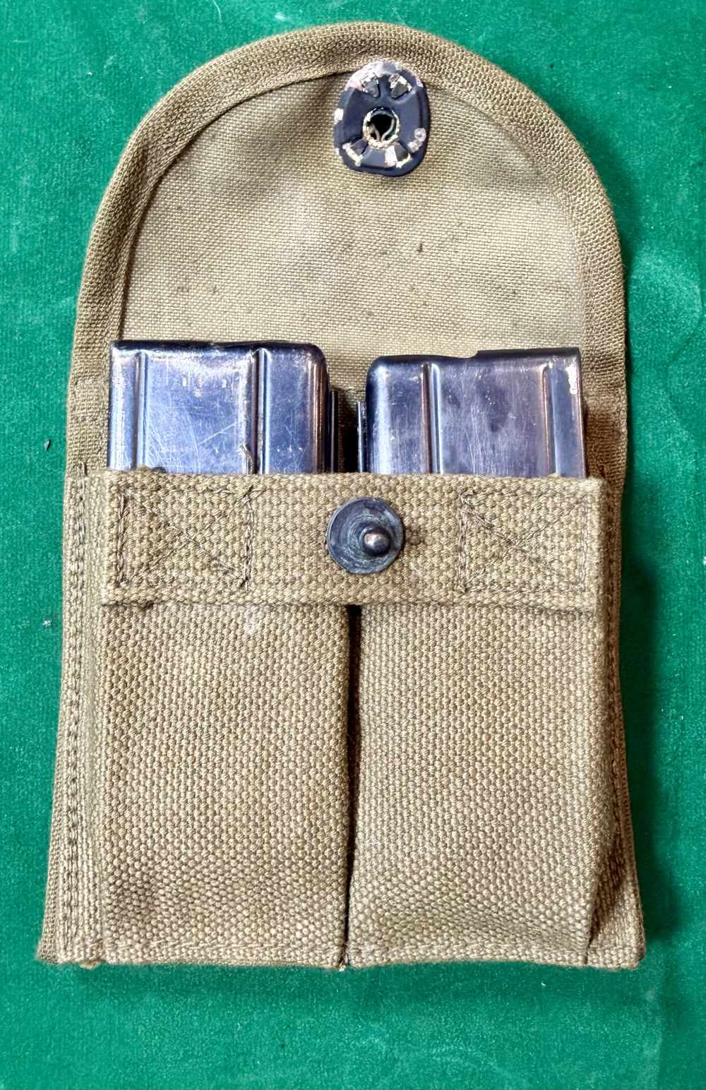 WW2 Original M1 Carbine Inland Magazines 1943 Pouch -img-4