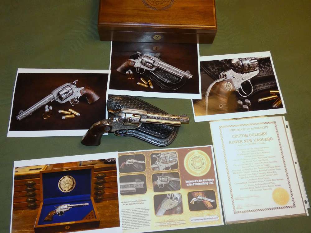 Fantastic Master Engraved Ruger Vaquero APG Cased Sweepstakes Collector Gun-img-1