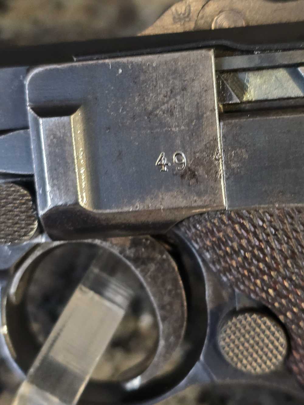 1961 WWI DWM Luger P08 9mm Luger. Holster. 2 mags.  Matching Serial #-img-8