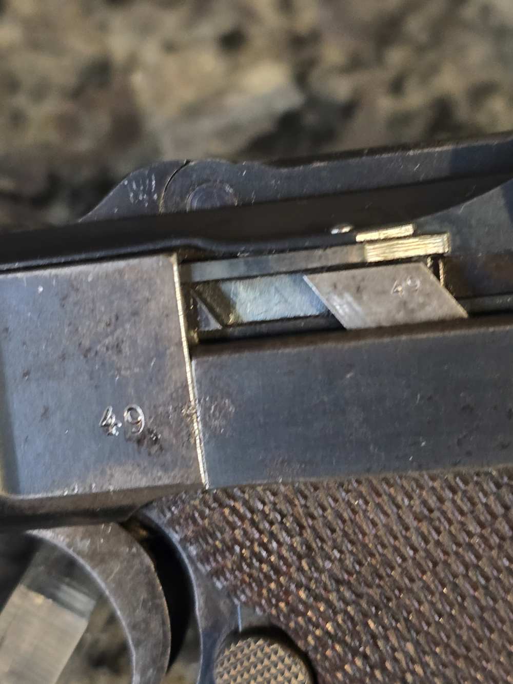 1961 WWI DWM Luger P08 9mm Luger. Holster. 2 mags.  Matching Serial #-img-7