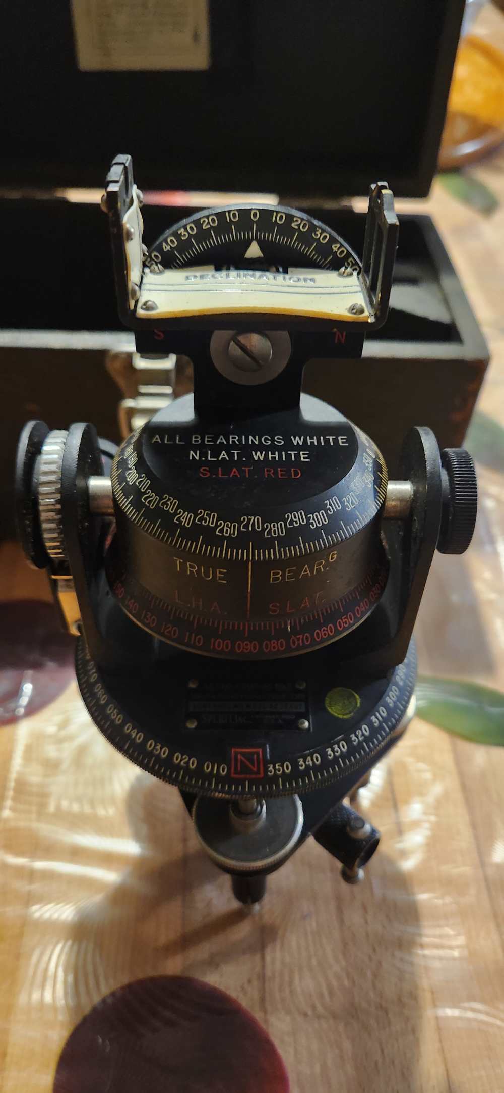 WWII High Latitude Compass Astro-Compass MKII made by Sperti-img-3