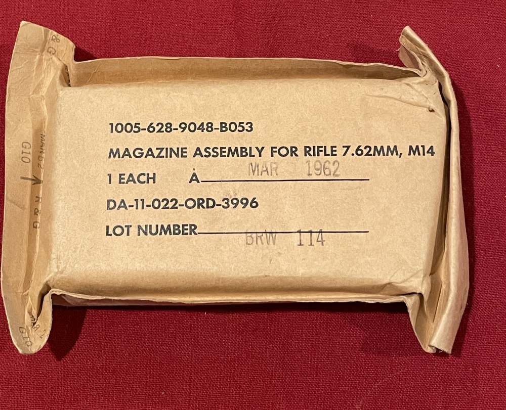 New Old Stock M14 Magazine BRW 1962 Date-img-0