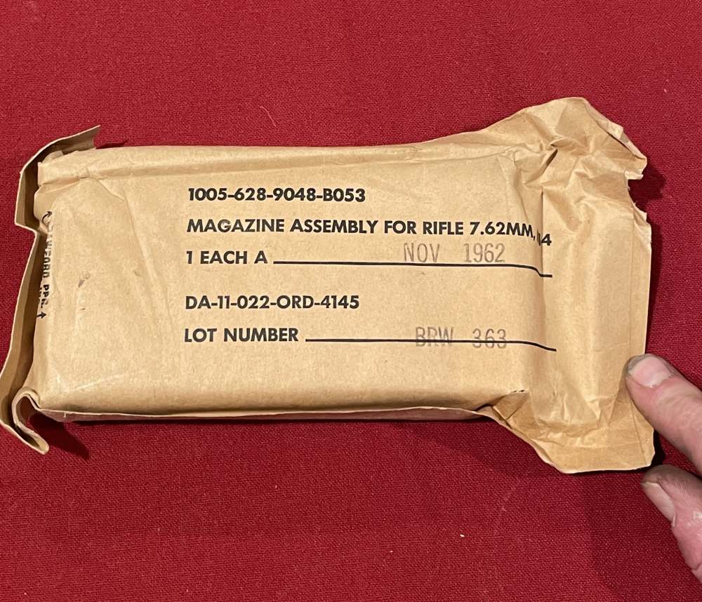 New Old Stock M14 Magazine BRW 1962 Date-img-0