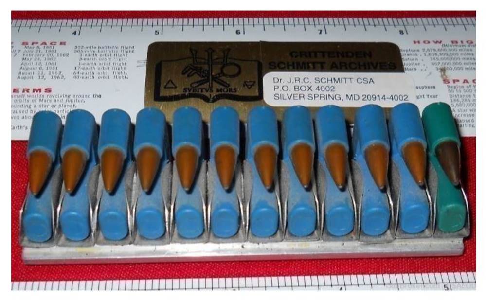 5.56 .223 EXPERIMENTAL FOLDED U SHAPED UNIQUE MACHINEGUN FEED +REFERENCE-img-0