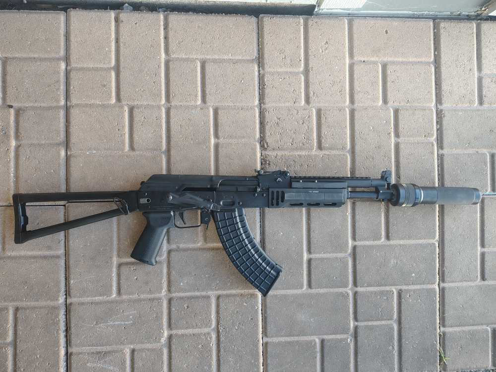 Arsenal SLR107 CR AK47 SBR With Dead Air Wolverine and 10 Circle 10 Mags-img-0