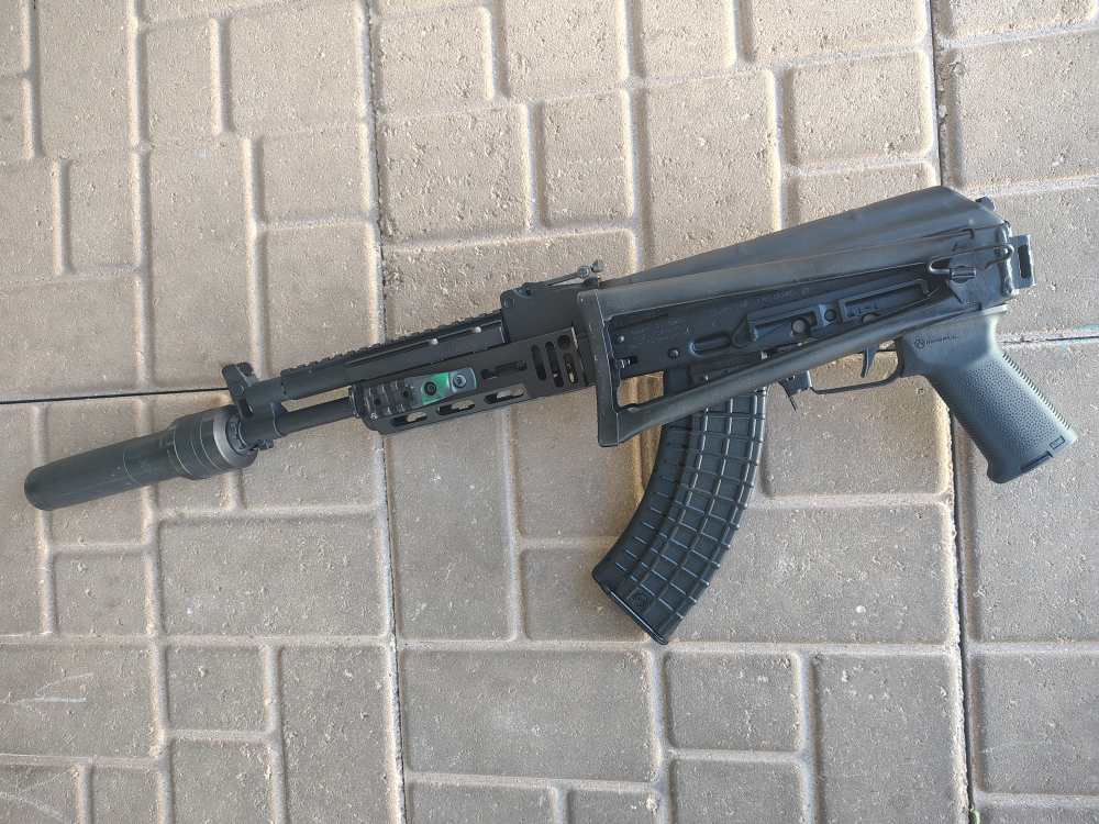 Arsenal SLR107 CR AK47 SBR With Dead Air Wolverine and 10 Circle 10 Mags-img-1