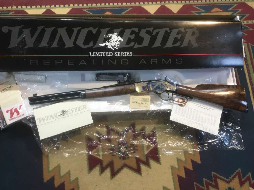 Winchester Model 73 Deluxe Short RFL. 18”, 38/357 #534319137 Davidson’s LTD-img-0