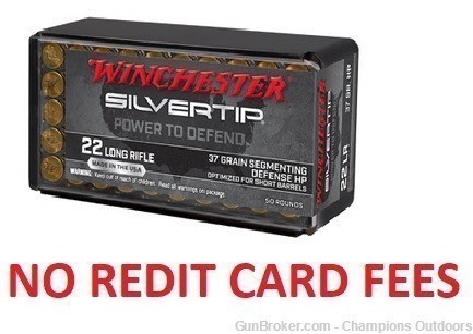 500 Rounds - Winchester Ammunition, Slivertip, 22 LR, 37 Gr., Hollow Point-img-0