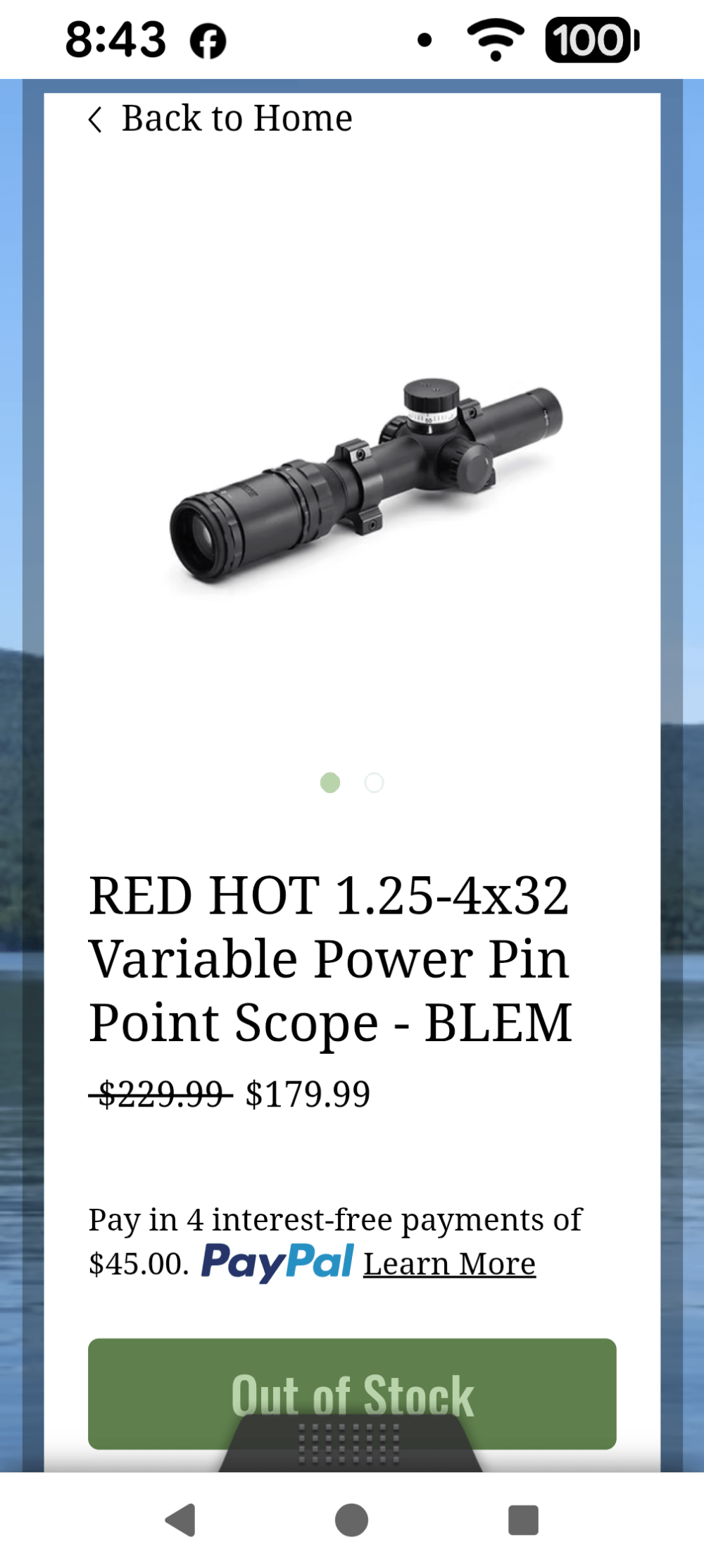 Red Hot Crossbow scope  1.25-4 illuminated-img-3