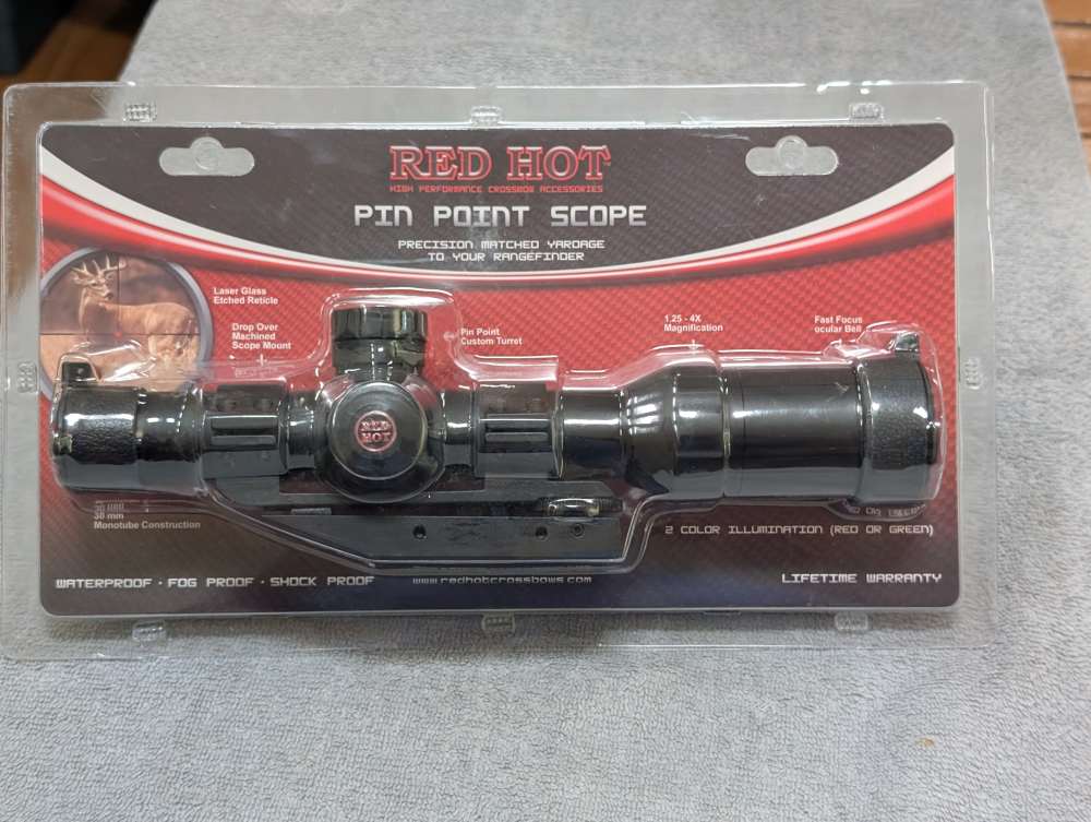 Red Hot Crossbow scope  1.25-4 illuminated-img-0