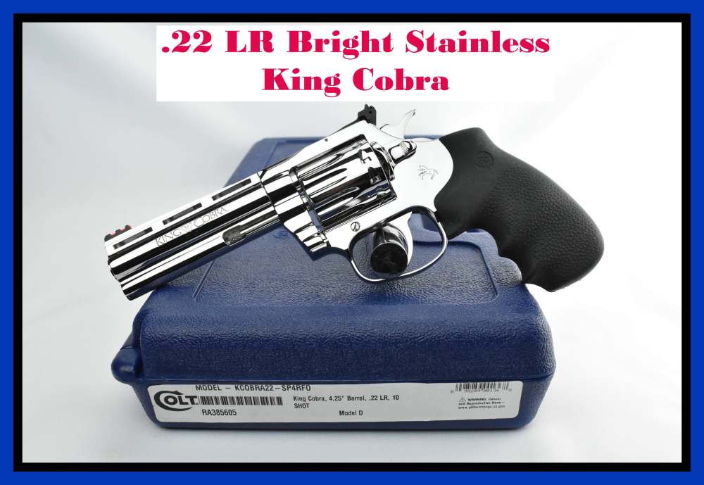 .22 LR Colt King Cobra w/ Polished Bright Stainless Finish KCOBRA22-SP4RFO-img-0