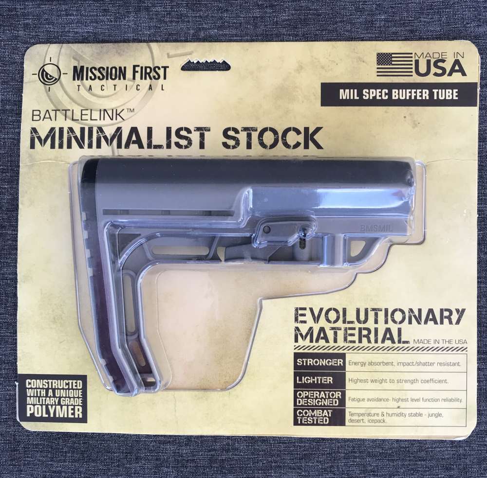Mission First Tactical Battlelink Minimalist Stock Gray-img-0