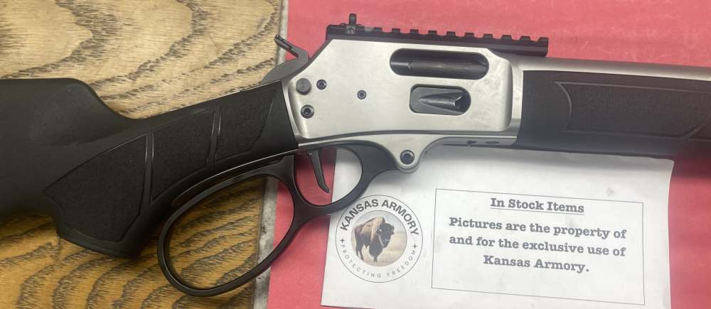 S&W 1854 Lever Action, Stainless/Black - 19.25" .45 LC  SKU: 13814-img-7