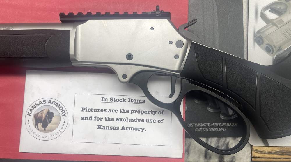 S&W 1854 Lever Action, Stainless/Black - 19.25" .45 LC  SKU: 13814-img-4