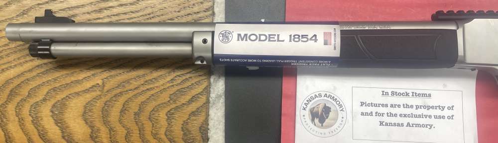 S&W 1854 Lever Action, Stainless/Black - 19.25" .45 LC  SKU: 13814-img-3