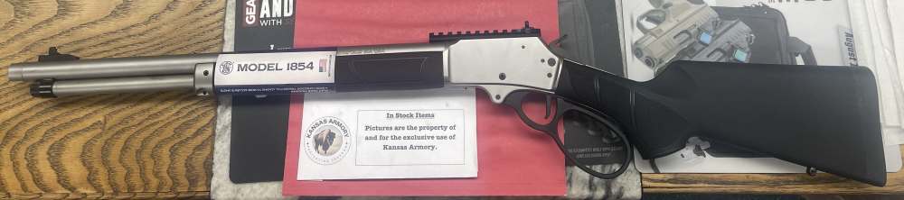 S&W 1854 Lever Action, Stainless/Black - 19.25" .45 LC  SKU: 13814-img-0