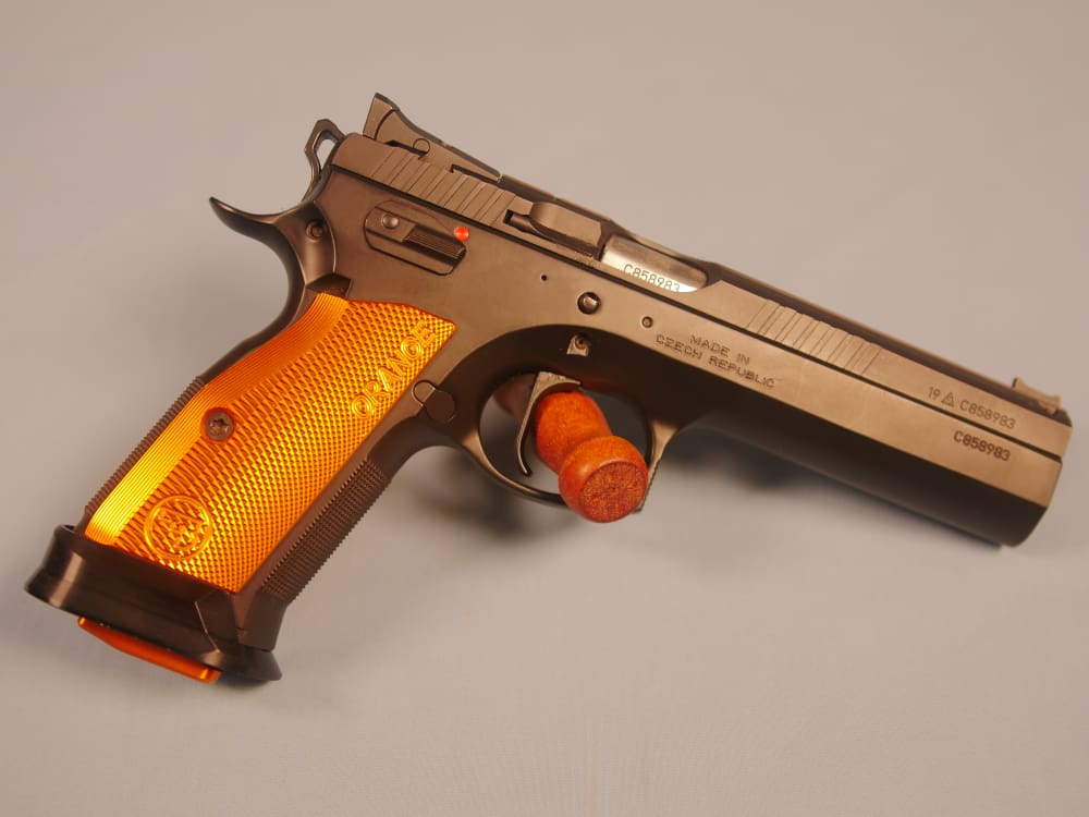 CZ 75 Tactical Sports Orange in box with mags, extras-img-0