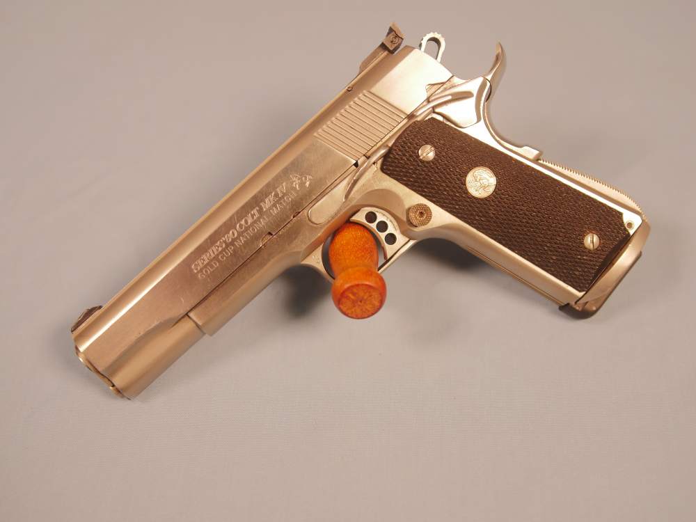 Used Colt Gold Cup National Match Series 80 1911 with extra mags, grips-img-1