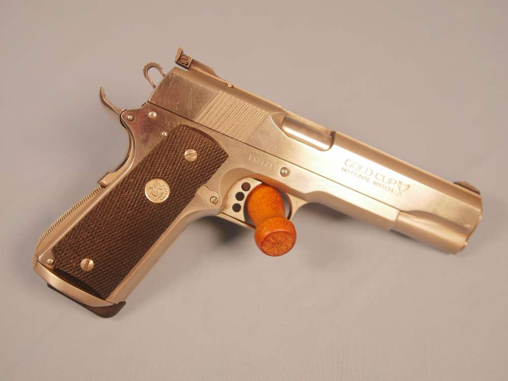 Used Colt Gold Cup National Match Series 80 1911 with extra mags, grips-img-0