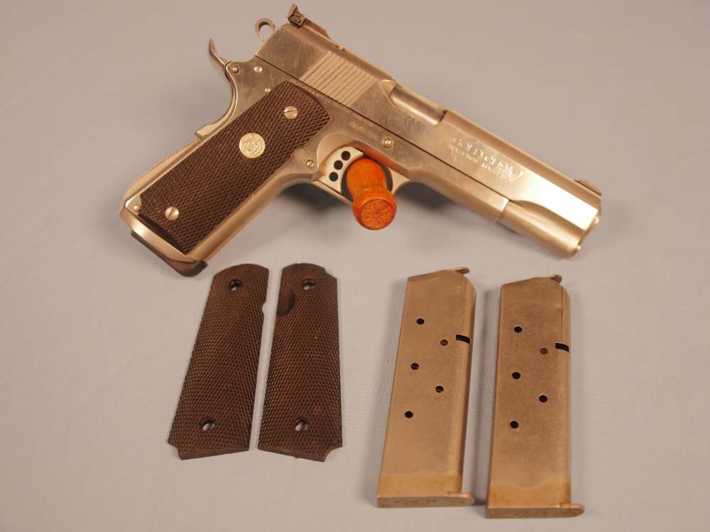 Used Colt Gold Cup National Match Series 80 1911 with extra mags, grips-img-10
