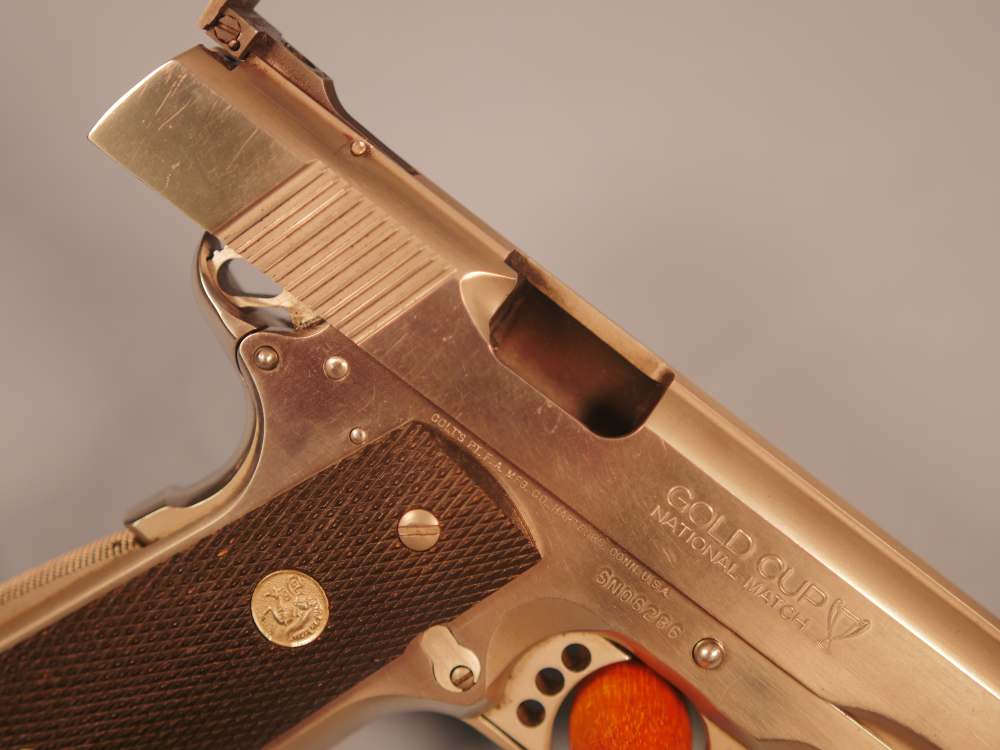 Used Colt Gold Cup National Match Series 80 1911 with extra mags, grips-img-4