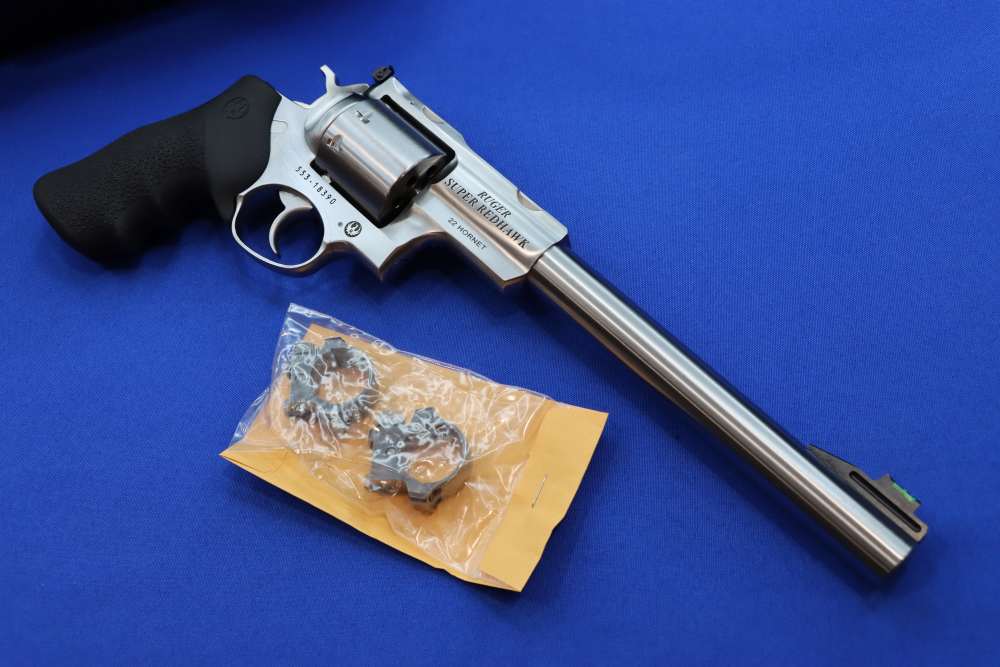 Ruger SUPER REDHAWK Revolver 22 HORNET 9.5" Stainless 8RD w/ Rings 05526 DA-img-31