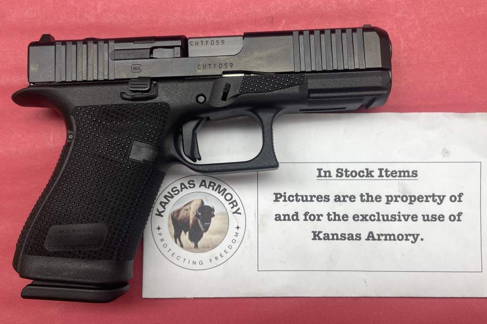 Glock 19 Gen6 9mm Optics Ready Pistol – 15rd, Flat Trigger, Compact G19 MOS-img-0