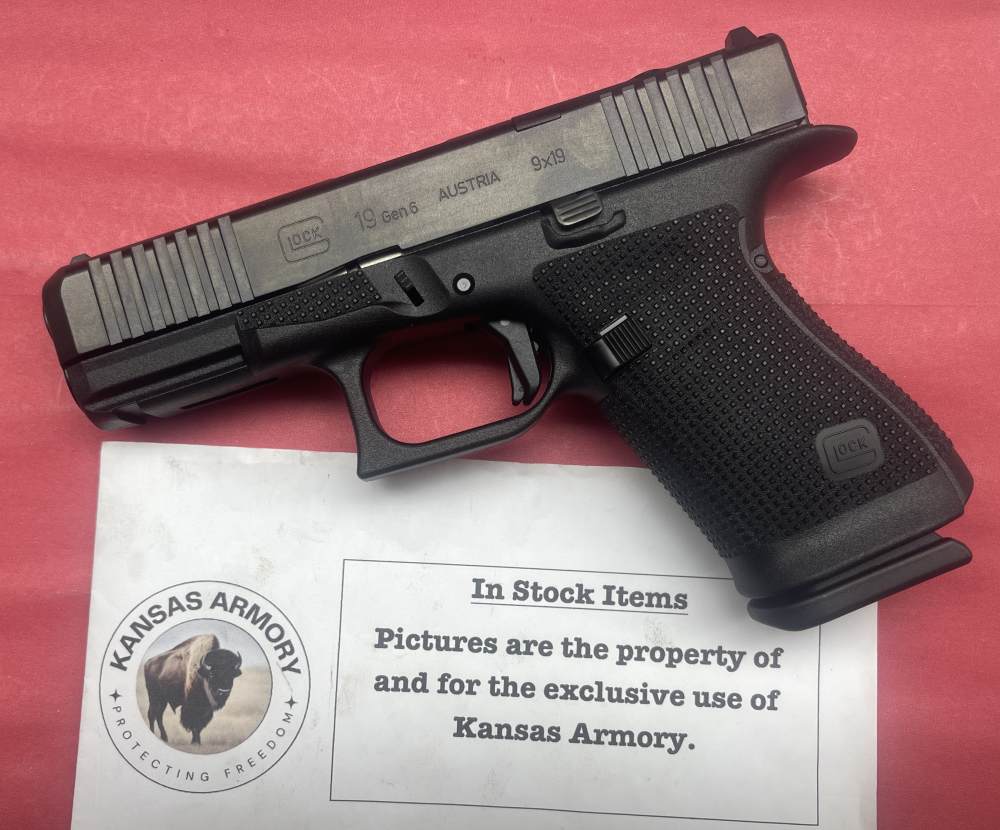 Glock 19 Gen6 9mm Optics Ready Pistol – 15rd, Flat Trigger, Compact G19 MOS-img-11