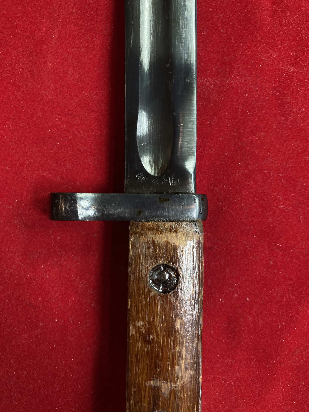 Soviet WWII SVT-40 Bayonet for Tokarev Rifle w/ Scabbard (RARE)-img-6