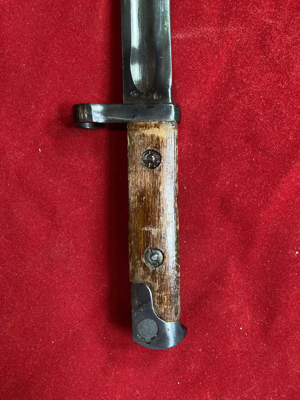 Soviet WWII SVT-40 Bayonet for Tokarev Rifle w/ Scabbard (RARE)-img-5