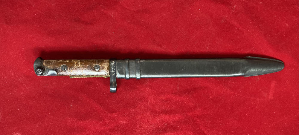 Soviet WWII SVT-40 Bayonet for Tokarev Rifle w/ Scabbard (RARE)-img-1