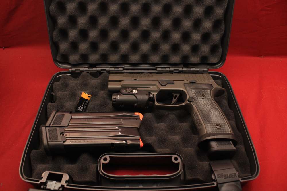 USED Sig Sauer P320 Legion 9 MM 3.9" barrel W/ light, box & (3) magazines-img-23