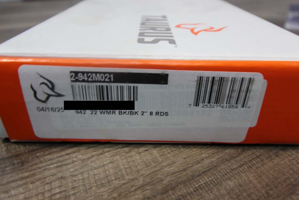 NIB Taurus 942M SA DA Revolver Pistol .22 Mag 2" 8 shot black 9-942M021-img-2