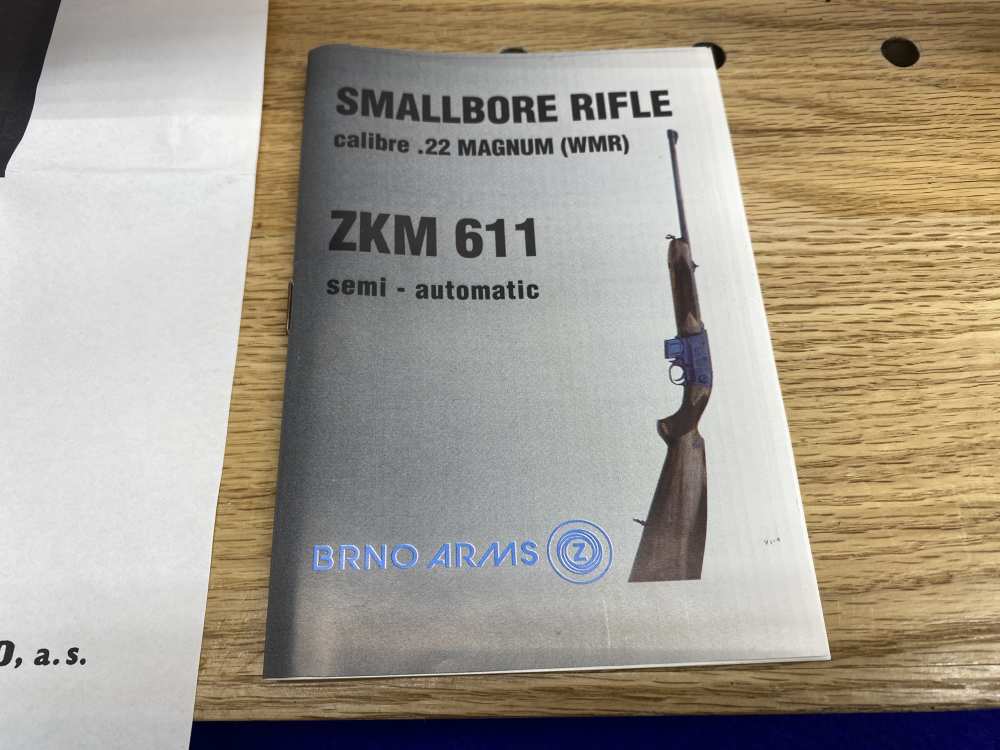 1993 Zbrojovka Brno ZKM-611 22WMR Blue *RARE CZECHOSLOVAKIA-MADE RIFLE* NOS-img-9