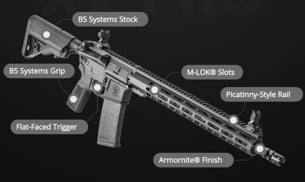 S&W VOLUNTEER® XV PRO DMR M-Lok Forend SKU: 13519-img-1