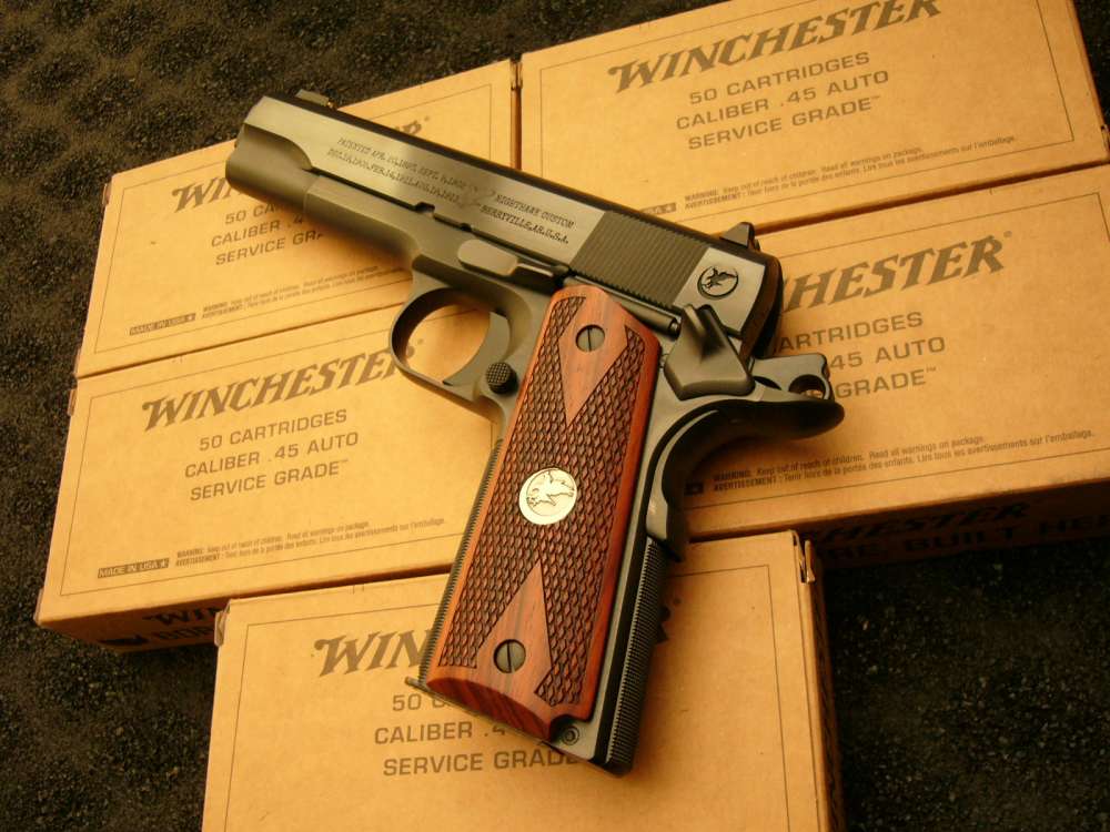 NIGHTHAWK CUSTOM GI PLUS NEW MODEL SASS 1911 GOV'T .45 U.S. ARMY BAKELITE -img-8