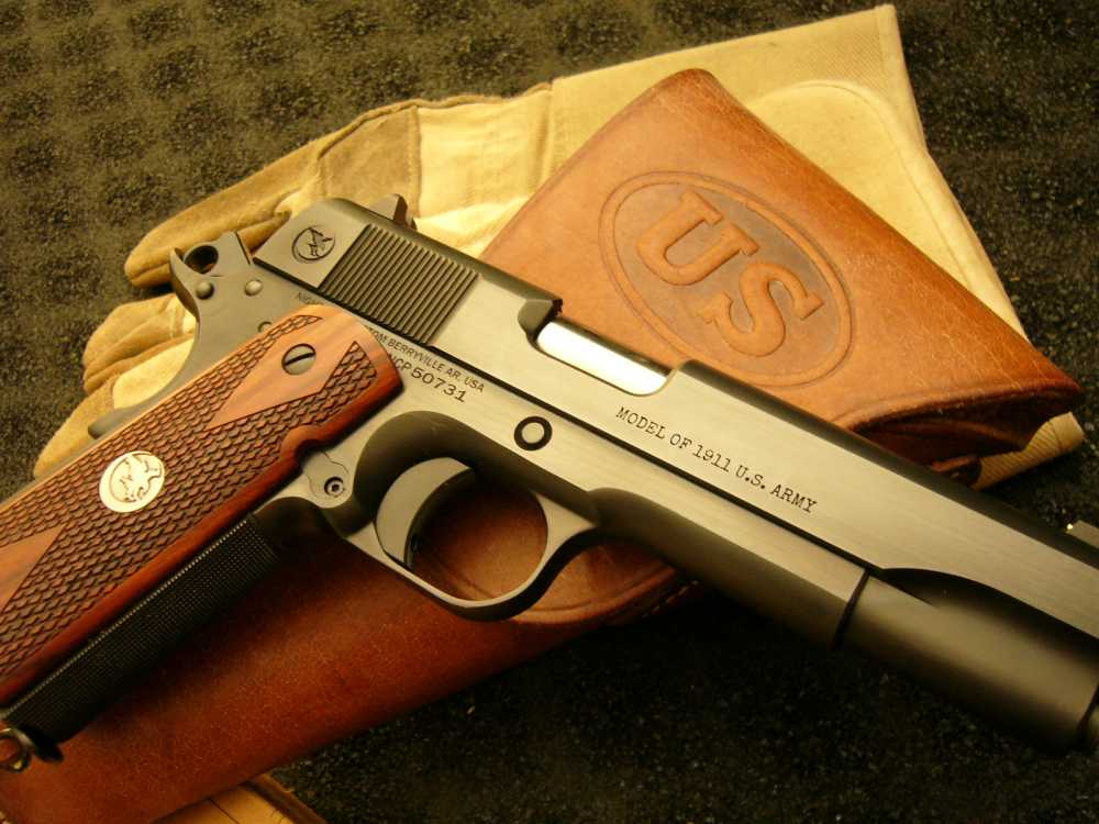 NIGHTHAWK CUSTOM GI PLUS NEW MODEL SASS 1911 GOV'T .45 U.S. ARMY BAKELITE -img-0